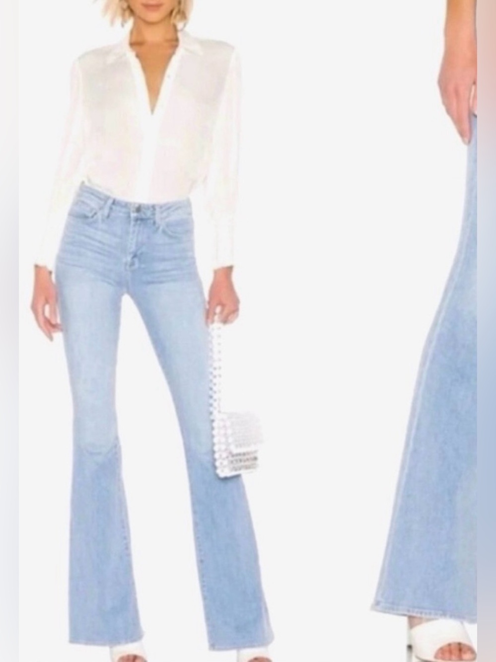 L’agence bell high-waist raw flare denim made in USA (27) - Picture 2 of 5